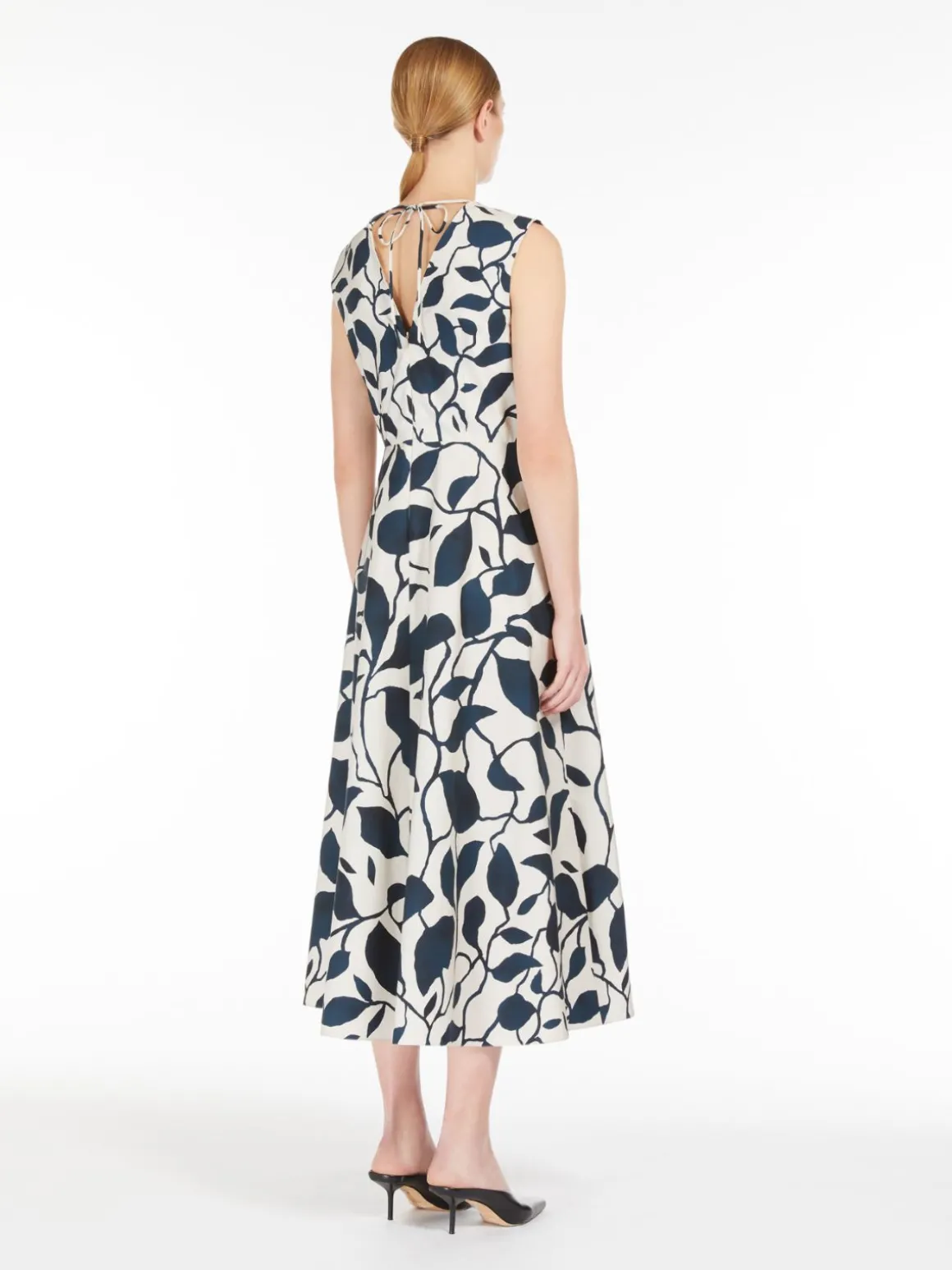 Printed cotton sleeveless dress