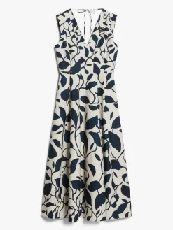 Printed cotton sleeveless dress
