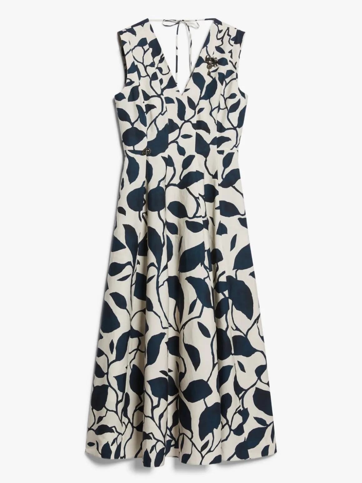 Printed cotton sleeveless dress
