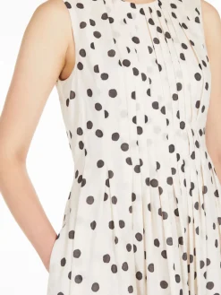 Printed cotton voile dress