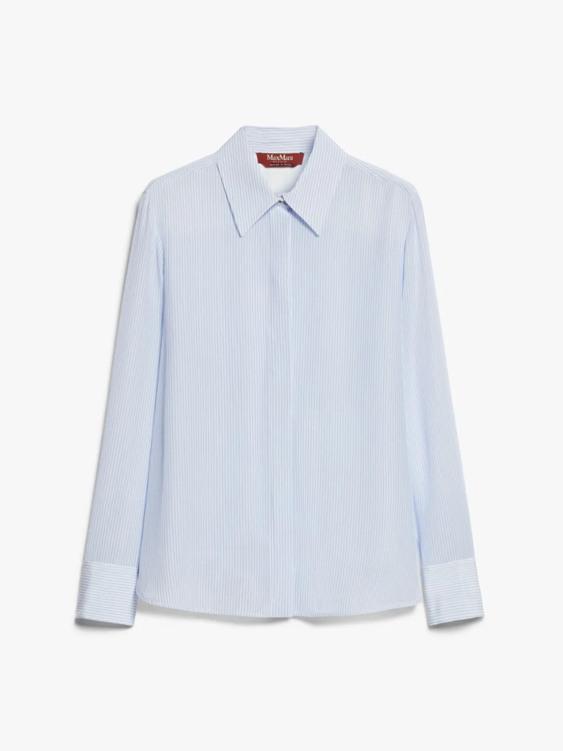 Printed crêpe de chine shirt
