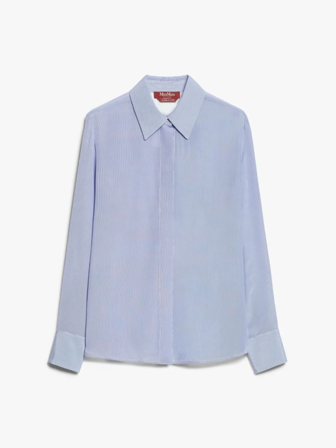 Printed crêpe de chine shirt
