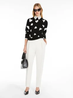Printed crêpe de chine shirt