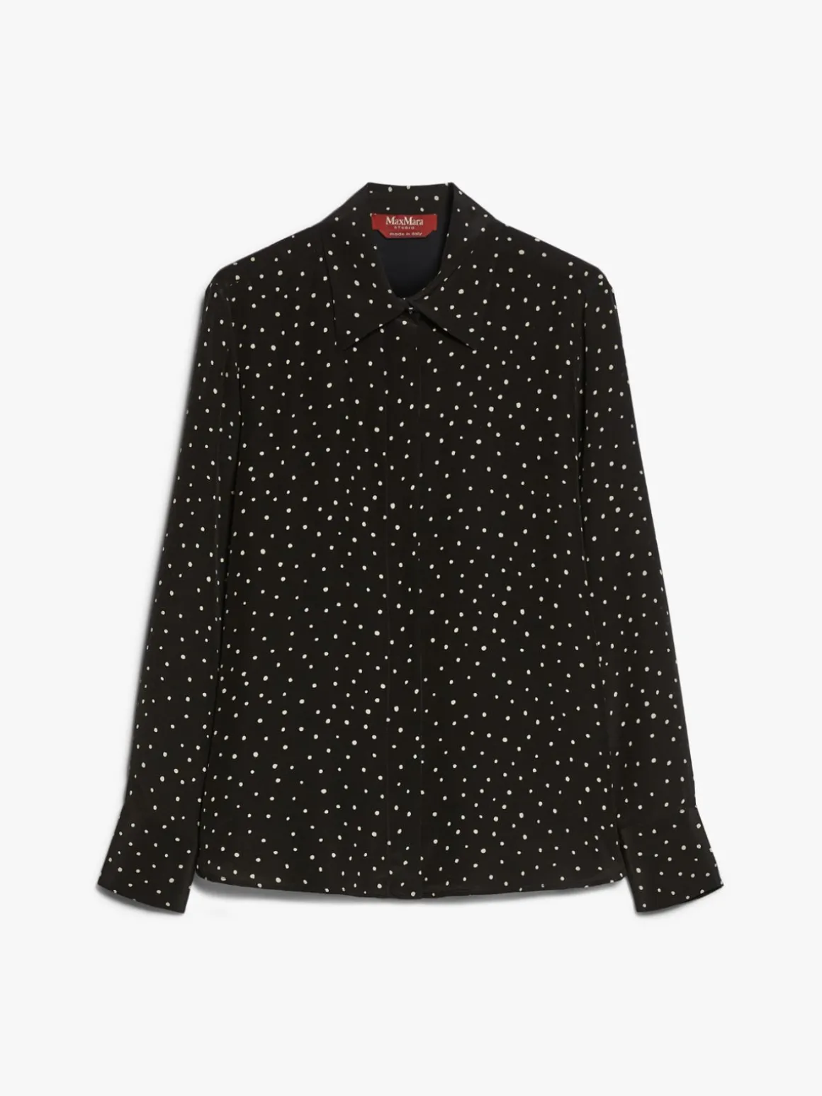 Printed crêpe de chine shirt