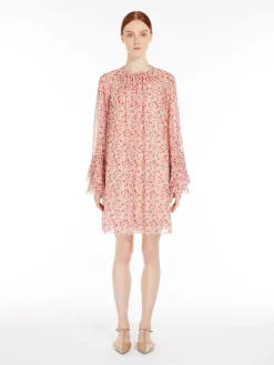 Printed georgette dress