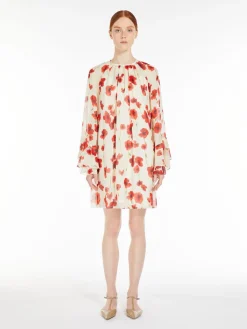 Printed georgette dress