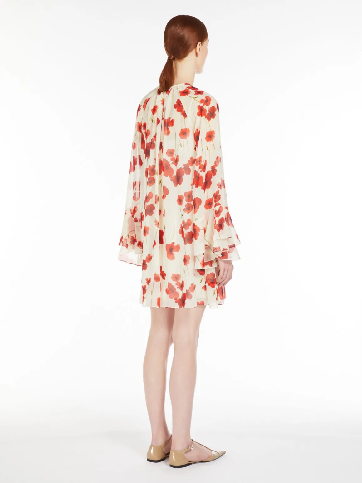 Printed georgette dress