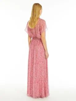 Printed georgette flared dress