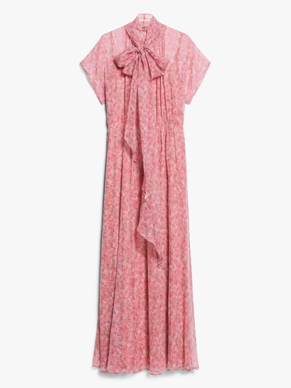 Printed georgette flared dress