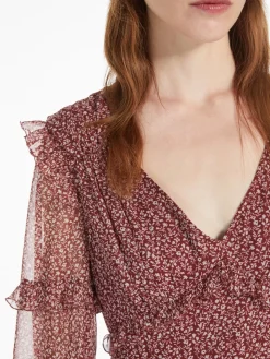 Printed georgette short dress