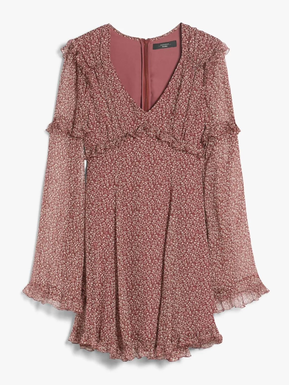 Printed georgette short dress