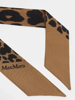 Printed silk bandeau