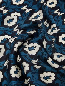 Printed silk maxi pocket square