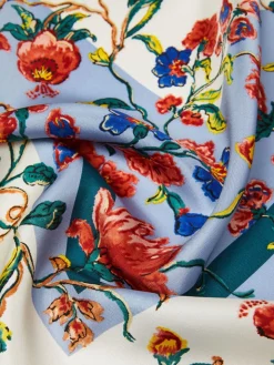 Printed silk maxi pocket square