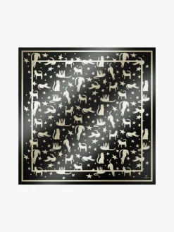 Printed silk maxi pocket square