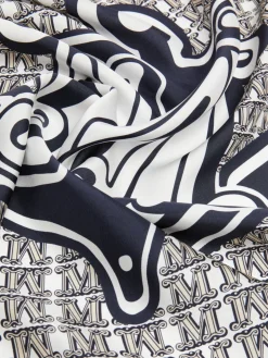 Printed silk scarf