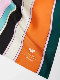 Printed silk scarf