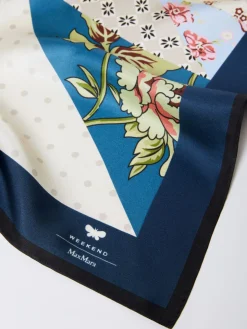 Printed silk scarf