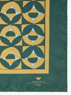 Printed silk scarf
