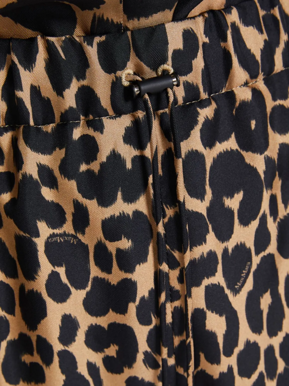 Printed silk trousers