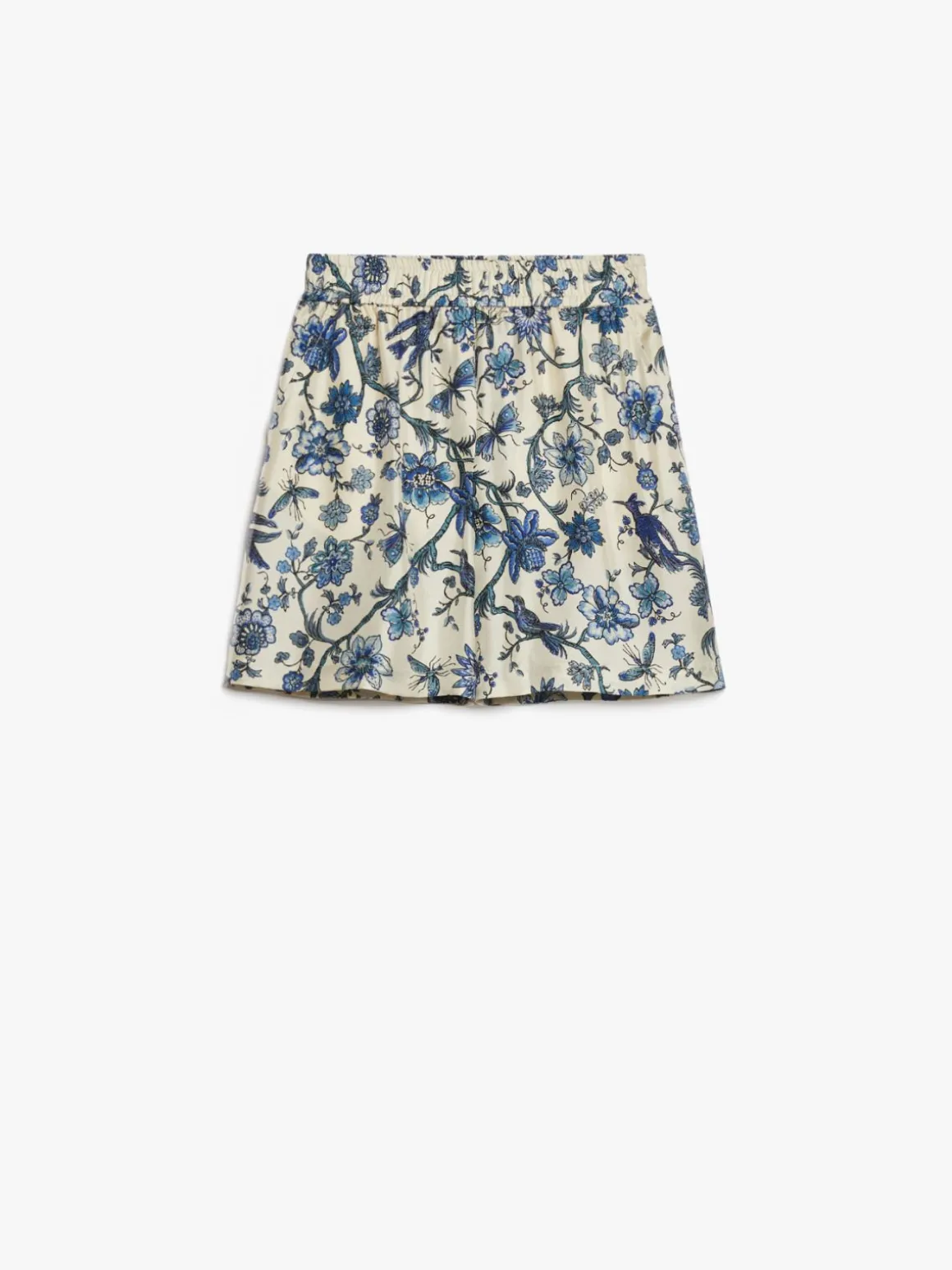 Printed twill Bermuda shorts