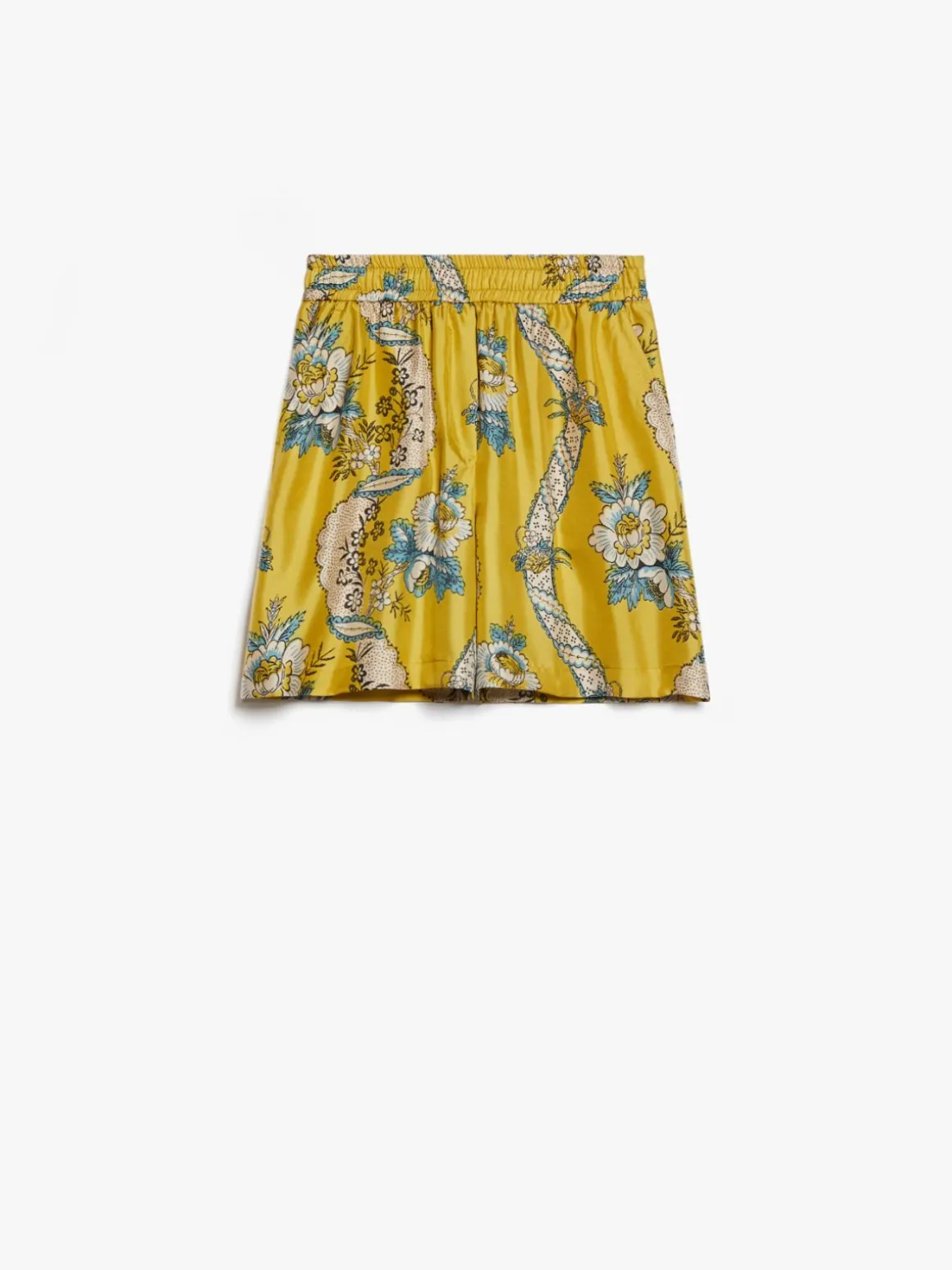 Printed twill Bermuda shorts