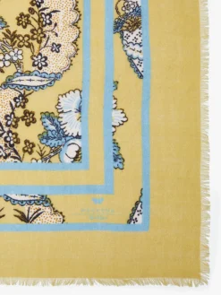 Printed wool shawl
