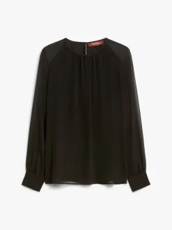 Pure silk georgette blouse