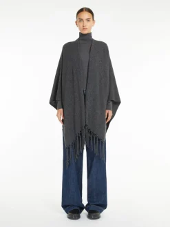 Pure wool poncho