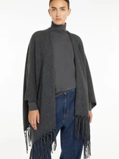 Pure wool poncho