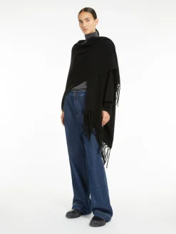 Pure wool poncho