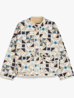 Quilted cotton patchwork jacket