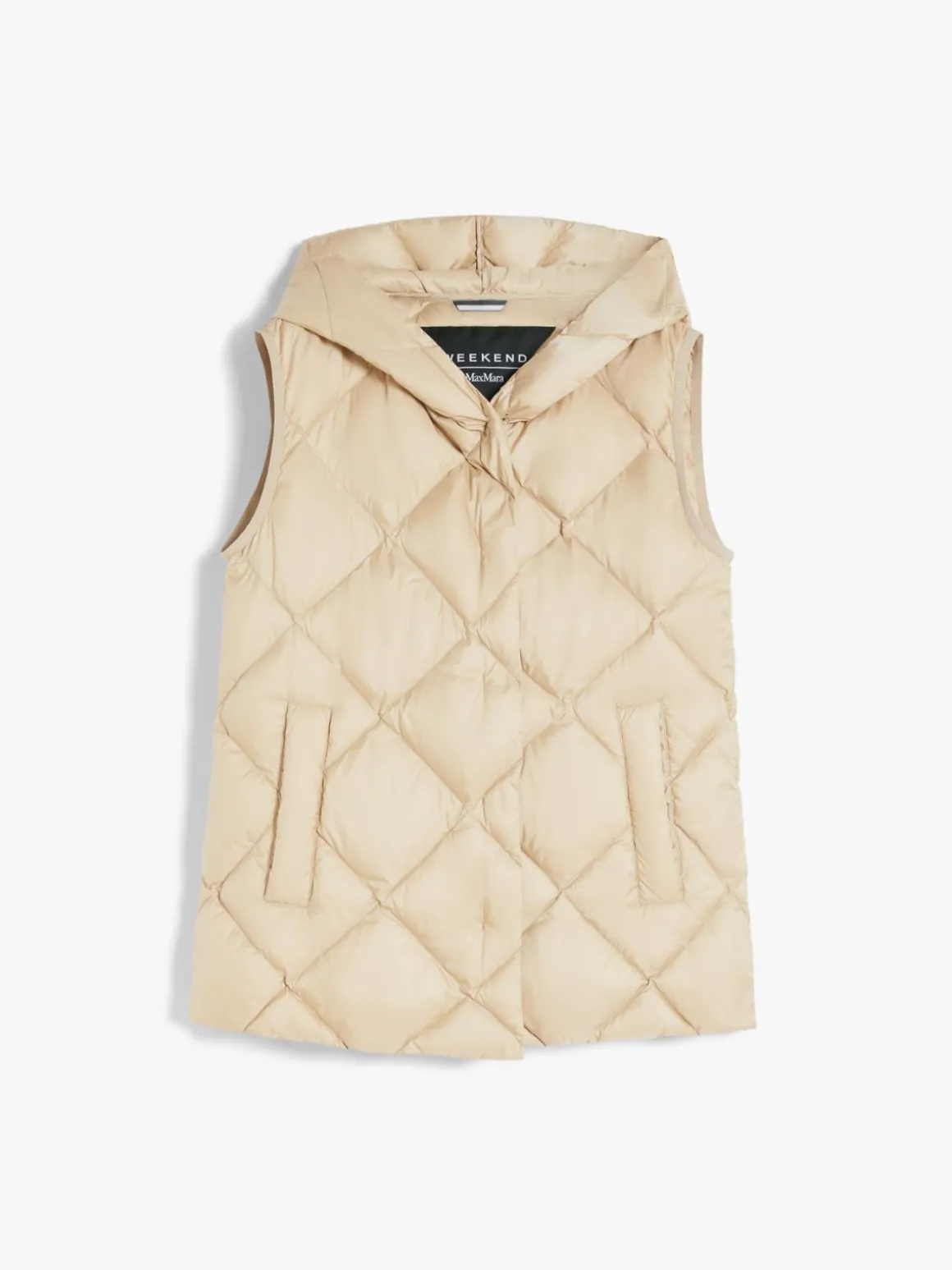 Quilted technical fabric gilet