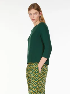 Relaxed-fit cotton yarn sweater