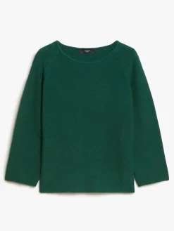 Relaxed-fit cotton yarn sweater