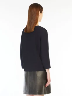 Relaxed-fit cotton yarn sweater