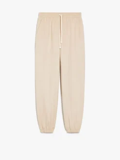 Relaxed-fit jersey broadcloth trousers