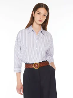 Relaxed-fit poplin shirt