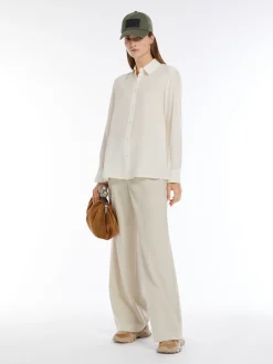 Relaxed-fit silk shirt