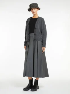 Relaxed-fit wool cardigan