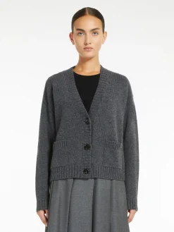 Relaxed-fit wool cardigan