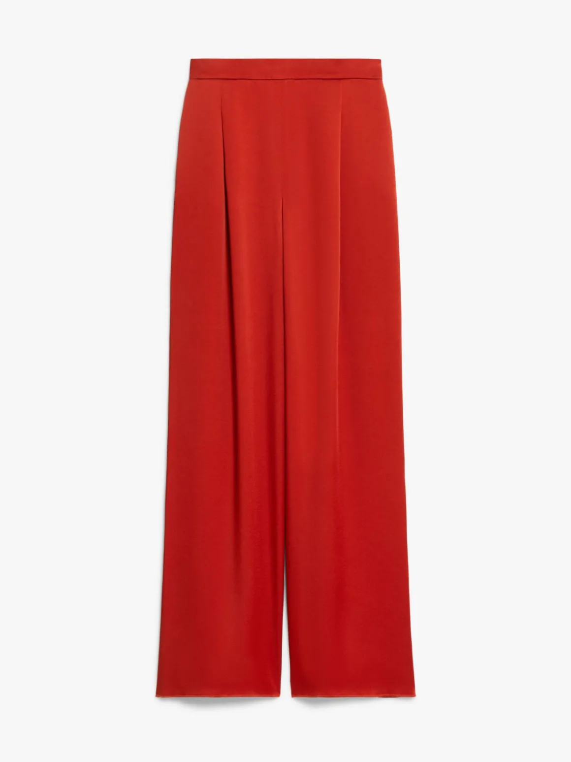 Reverse satin wide trousers