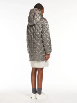 Reversible alpaca and wool down jacket