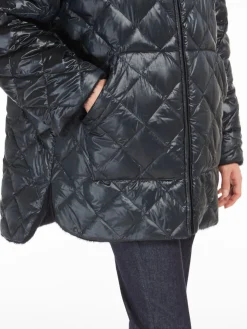 Reversible alpaca and wool down jacket