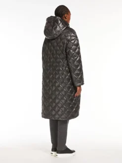 Reversible alpaca and wool down jacket