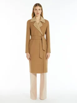 Reversible camel coat