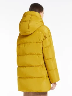 Reversible down jacket in water-repellent taffeta