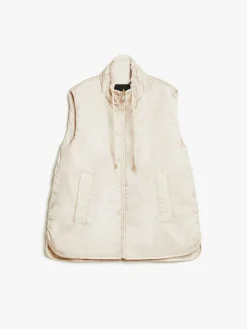 Reversible water-repellent canvas gilet