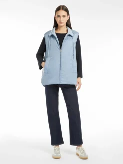 Reversible water-repellent canvas gilet