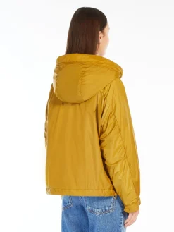 Reversible water-repellent canvas windbreaker